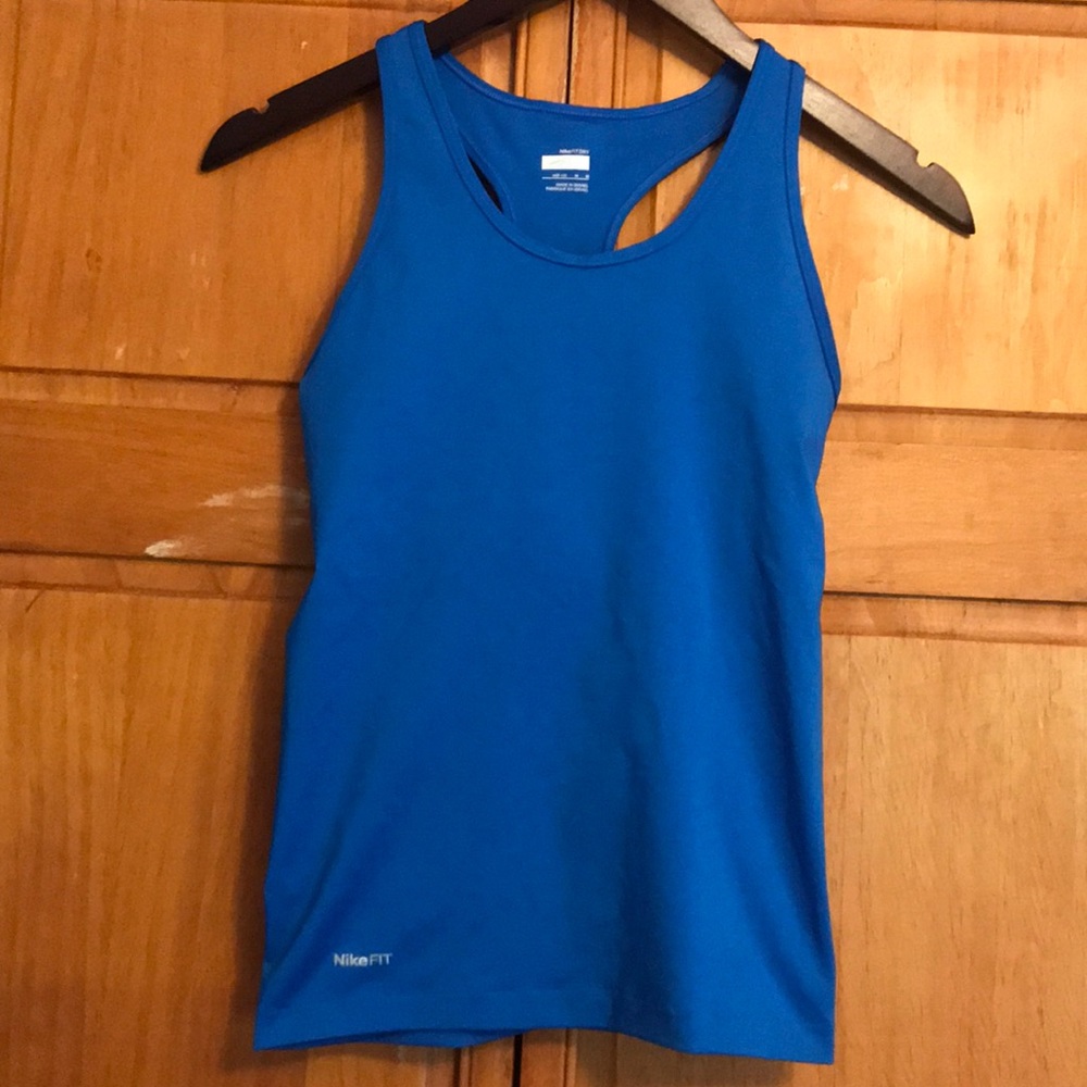 Blue Nike Athletic Tank Top